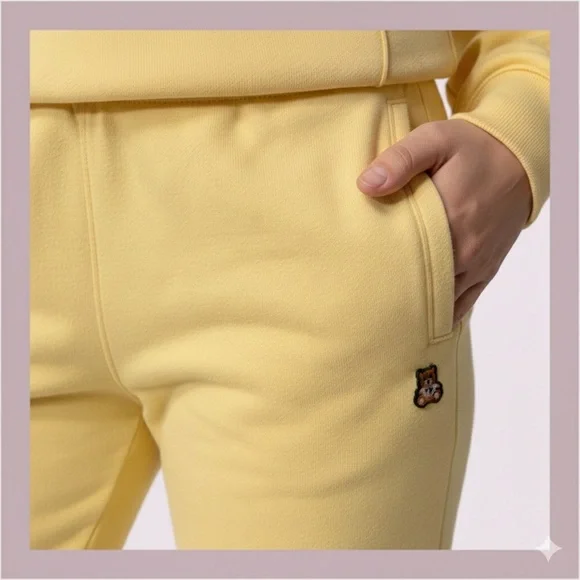 Teddy Fresh Creamy Lemon Classic Sweatpants - Picture 2 of 6